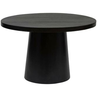 Atmosphera Atmosphera - Tavolo da pranzo in legno di mango boki d120cm nero cr&eacute;ateur dint&eacute;rieur
