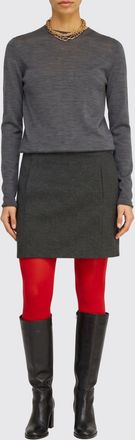 Semicouture Tianna Long-Sleeved Virgin Wool-Blend Mini Sheath Dress