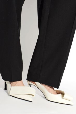 Givenchy Leather Heeled Shoes, Womens, Cream
