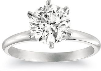 Pompeii3 1 1/4ct Solitaire Diamond Engagement Ring 14K White Gold