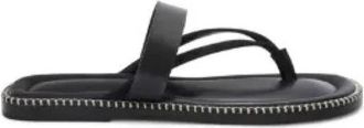Dries Van Noten Gevoerde slippers - Heren - Slippers - Zwart - 44 EU - Leer - Schoenen