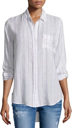 Rails Charli Skinny-Striped Shirt Size S