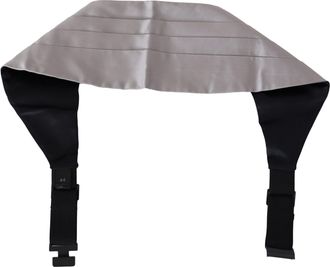 Dolce & Gabbana Gray Men Waist Belt Silk Cummerbund