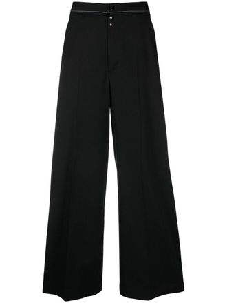 Maison Margiela Pantalon met wijde pijpen - Zwart