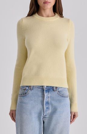 House of CB Abbie Lemon Merino Wool & Cashmere Blend Sweater at Nordstrom, Size X-Large