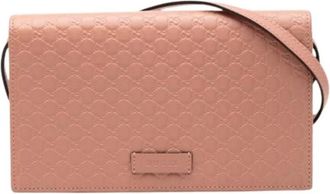 Gucci Pre-owned Cross Body Bags, female, Pink, Size: ONE SIZE Pre-owned Crossbody Bag