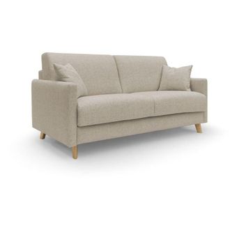 Divani.Store Edgar Sof&aacute; Cama Convertible En Tela Felis Impermeable 200 Cm (mat. 160x197) Beige