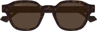 Gucci GG1730S002 Square Frame Sunglasses - Brown