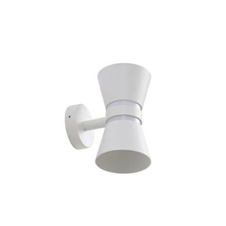 Lucande L&aacute;mpara de pared exterior de aluminio blanco