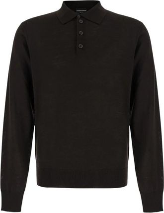 Emporio Armani Polo Kraag - Heren - Polos - Bruin - L - Tops