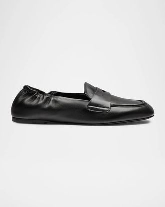 Stuart Weitzman Bryant Leather Penny Loafers
