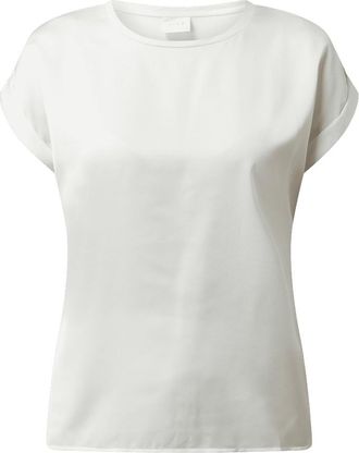 Vila Shirt mit Kontrastvorderseite Modell Ellette in Weiss, Gr&ouml;&szlig;e 38