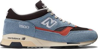 New Balance Unisex Made in UK 1500 in Blu/Marrone/Arancia/Grigio, Pelle Scamosciata/Rete, Taglia 37.5