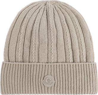 Moncler Wolmuts - Dames - Hoeden - Beige - ONE Size - Wol - Accessoires