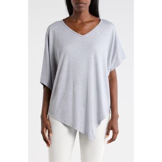 Patrizia Luca Asymmetric Tunic Top in Grey at Nordstrom Rack, Size Large/x-Large