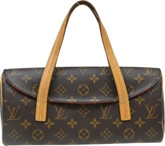 Louis Vuitton Sonatine Monogram Canvas Brown Canvas Handbag (Pre-Owned)