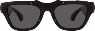 Burberry Dark Grey Square Unisex Sunglasses BE4445U 411287 53