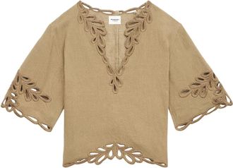 Isabel Marant Shana blouse - women - Cotton - 40 - Neutrals