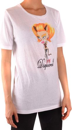 Dsquared2 T-Shirt mit kurzen &Auml;rmeln Wei&szlig;