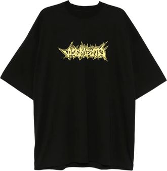 VETEMENTS T-shirt con stampa logo - Nero