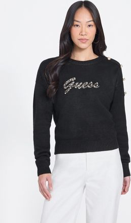 Guess Erin Beaded Logo Sweater