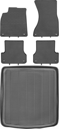 OEM Juego De Alfombrillas De Goma Para Coche Y Maletero Para Audi A6 C7 Avant/kombi De 2011 A 2018