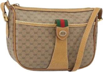 Gucci Pre-owned Cross Body Bags, female, Beige, Size: ONE SIZE Pre-owned Cross Body Bag