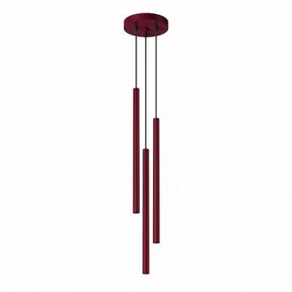 Sollux Lighting L&aacute;mpara colgantes borgo&ntilde;a acero alt. 115 cm