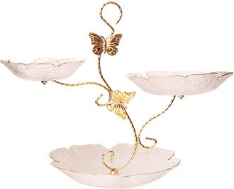 OEM Cuencos Contempor&aacute;neos Con Marco De Hierro Transparente En Forma De Mariposa Dorada