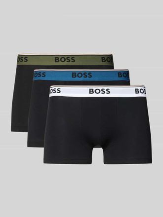 HUGO BOSS Trunks aus Baumwoll-Mix im 3er-Pack Modell TRUNK 3P POWER in Black, Gr&ouml;&szlig;e XXL