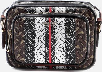 Burberry Womens Monogram Print E-Canvas Camera Bag - Check - Size: UNI