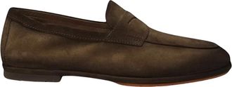 Santoni Montecarlo Loafers - Heren - Loafers - Beige - 41 EU - Schoenen