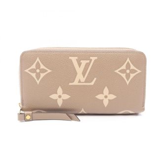 Louis Vuitton Beige Cream Ivory Tourterelle Monogram Empreinte Leather Long Wallet (Bi-Fold) (Pre-Owned)