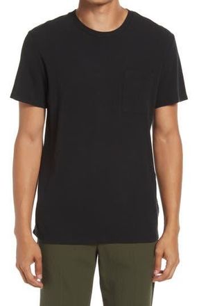 Nn.07 Clive Waffle Knit Tee in Black at Nordstrom Rack, Size Xx-Large