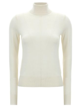 Chloé Logo Embroidery Turtleneck Sweater Sweaters And Cardigans
