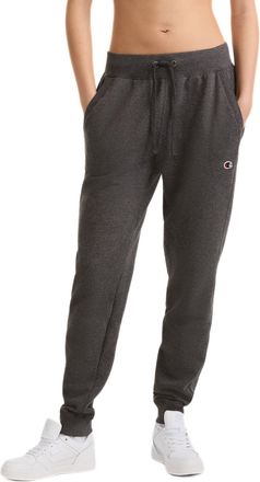 Champion Womens Powerblend Jogger Sweatpants, Granite Heather, S