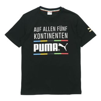 Puma Alphabet Round Neck Short Sleeve Black 599997-51
