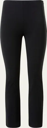 Akris Cindy Signature Jersey Bootcut-Leg Ankle Pants