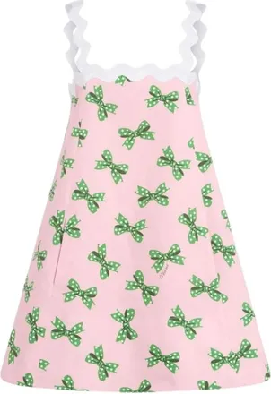Moschino Kleedjes, Dames, Veelkleurig, 2Xl, Katoen, Jurk van katoenpopeline met print