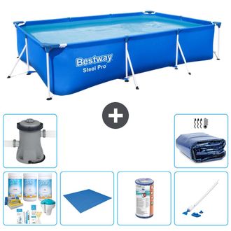 Bestway Piscina Bestway Steel Pro Rectangular - 300x201x66 Cm - 7-piezas S22254