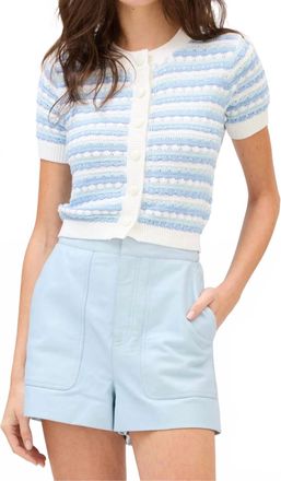 Allison New York Spring Adelle Cardigan In Blue Multi
