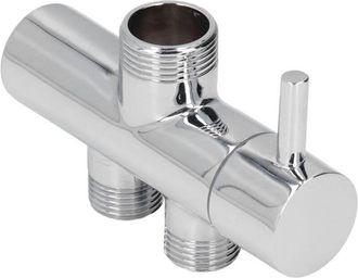 OEM Deviatore Per Braccio Doccia Da G3/4 A G1/2, Raccordo A T A Tenuta Stagna, Valvola Deviatrice Per Doccia In Ottone Per Bagno - Crezuo
