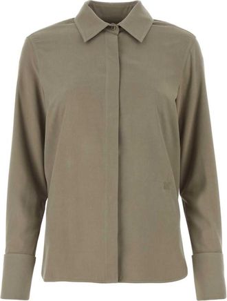 Max Mara Grey Candia Silk Shirt
