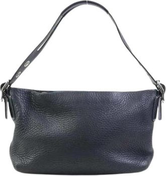 Coach Pre-owned Handbag - Dames - Vintage Schoudertas - Zwart - ONE Size - Leer - Vintage