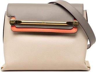 Chlo&eacute; Pre-owned Chloe Small Tricolor Leather Clare Crossbody Ladies E8Q4DMZ7JURAJDYX