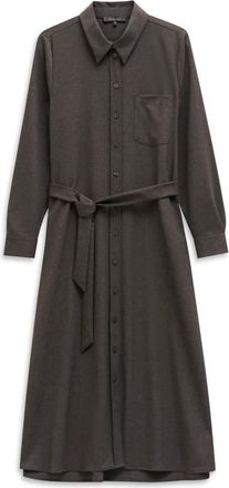 Bugatti Overhemdjurk met Strikceintuur - Dames - Shirt Kleedjes - Zwart - S - Kleedjes