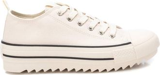 Refresh Sneaker Lace closure for Women, Colour: Brown, Size: 37, beige, 7 UK