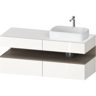 Duravit Qatego Consola Mueble Bajo Lavabo, 2 Extensiones, 2 - Duravit