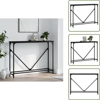 vidaXL The Living Store Tavolino Consolle Nero 102x22,5x75 cm in Legno Multistrato - Tavolo da ingresso