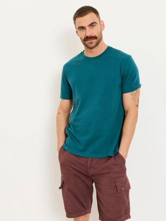 Fat Face FatFace Lulworth Teal Blue Short Sleeve T-Shirt